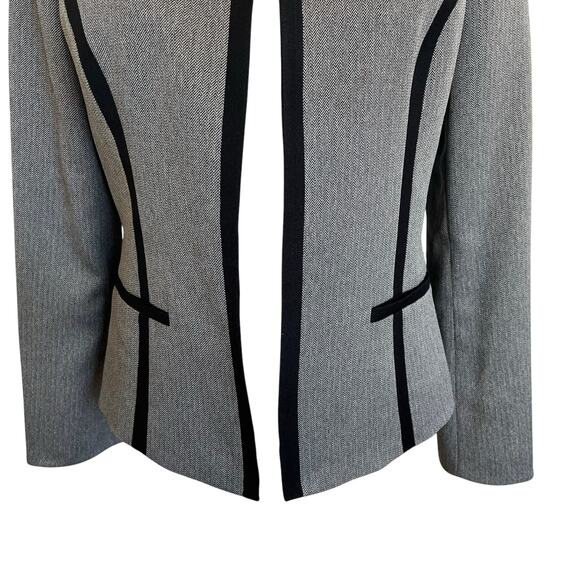 Black Label by Evan Picone Blazer Women's Size 4 Black White Office Work Dress - Picture 2 of 10